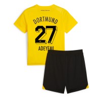 Billiga Borussia Dortmund Karim Adeyemi #27 Barnkläder Hemma fotbollskläder till baby 2023-24 Kortärmad (+ Korta byxor)